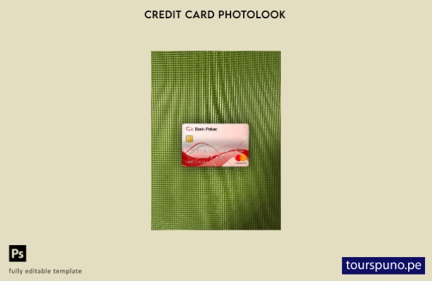 listo para imprimir plantilla frontal de Polonia Bank Pekao S.A banco mastercard
